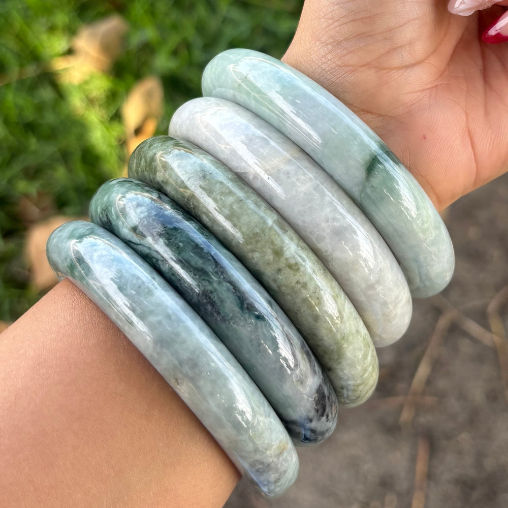 Bracelet - Burmese Jade Bangle, 14mm