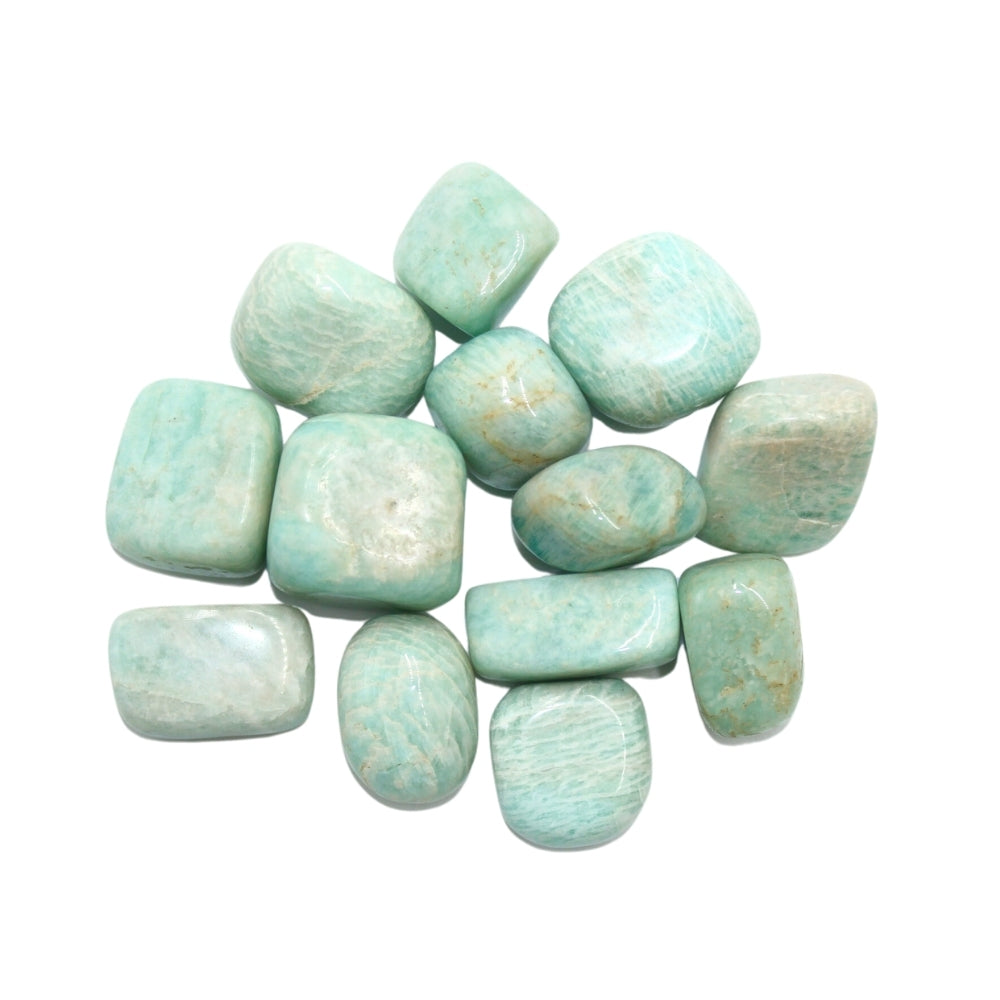 Tumbled Crystal - Amazonite, 2lbs | EarthsElements Wholesale