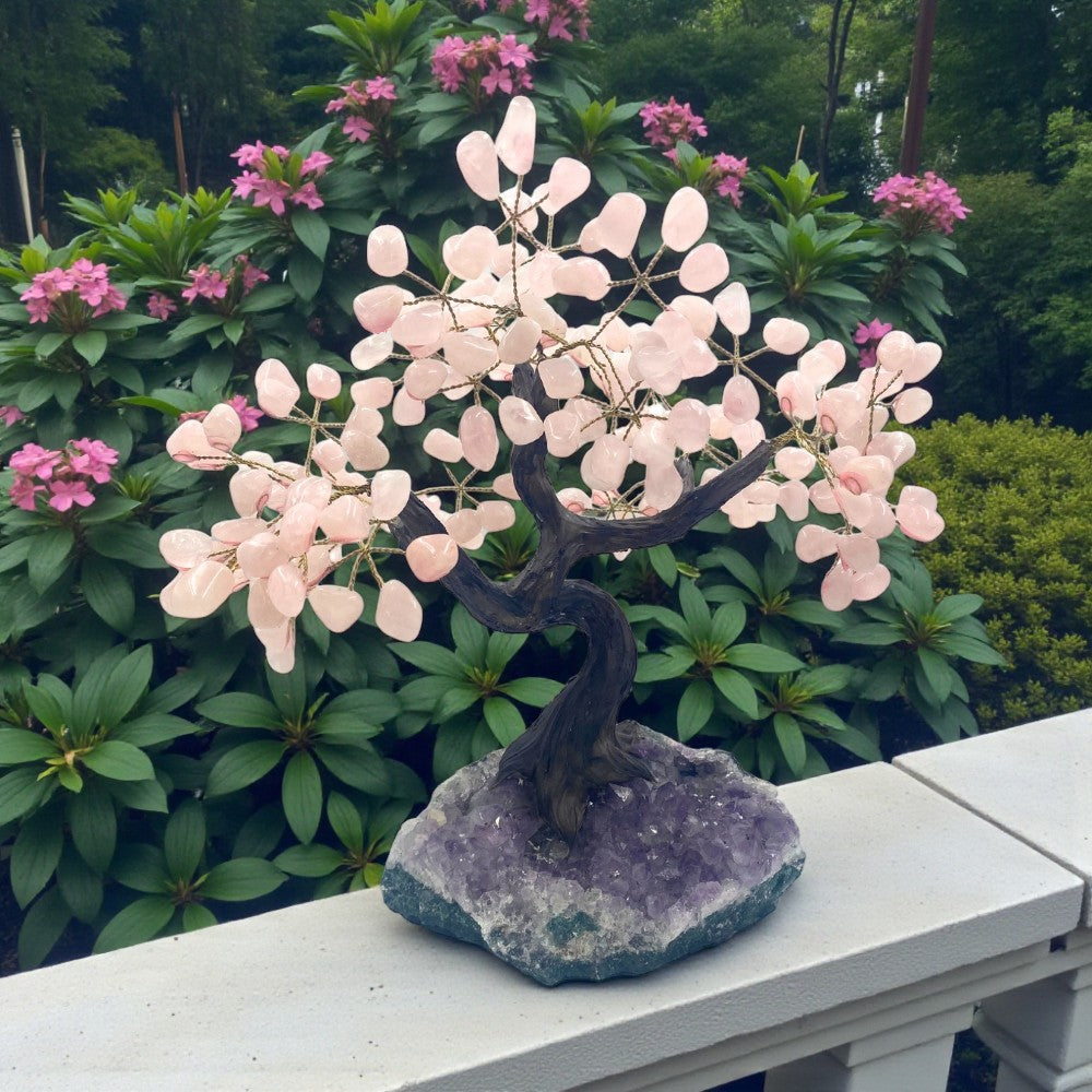 rose quartz money tree Feng Shui Money Tree - Rose Quartz, Large