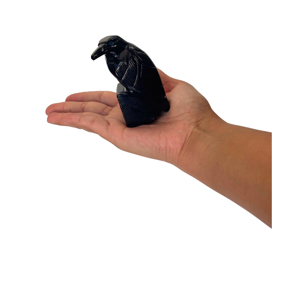 Crystal Animal - Onyx Raven | EarthsElements Wholesale
