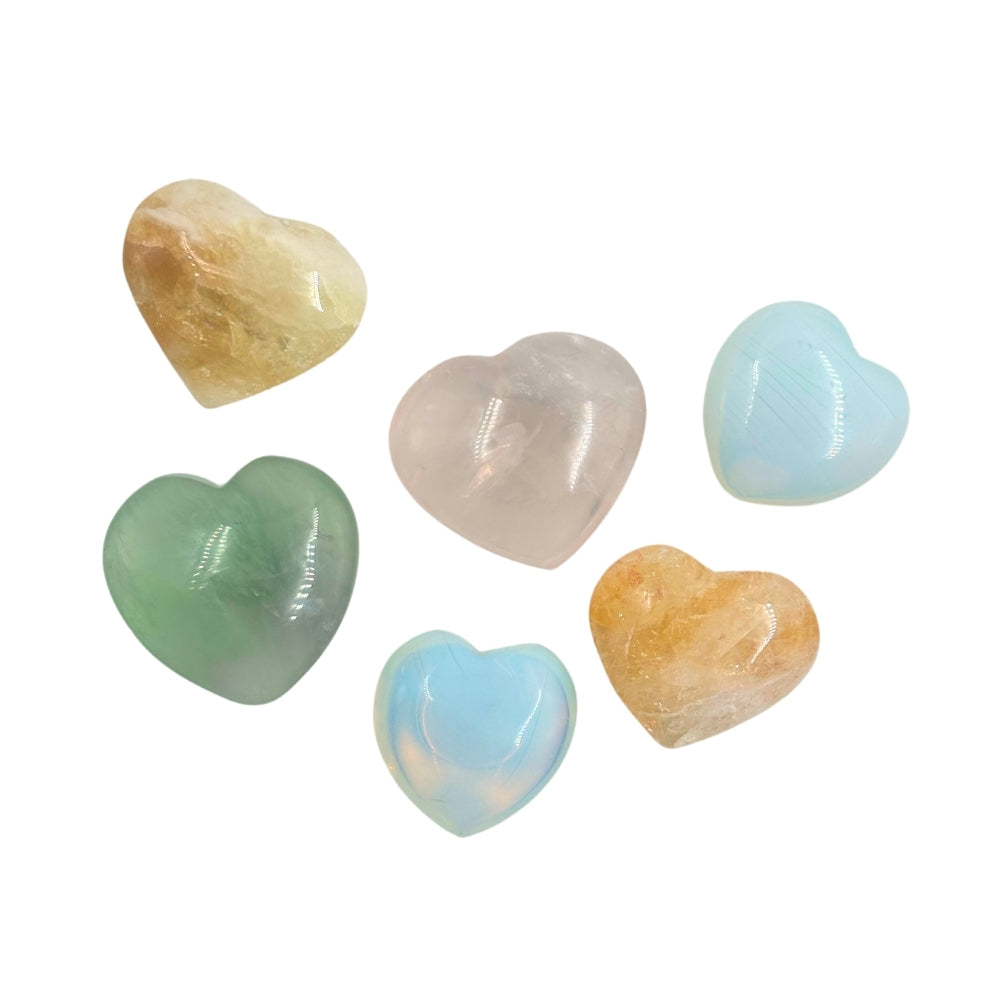 Shaped Crystals - Magnet, Assorted Heart | EarthsElements Wholesale