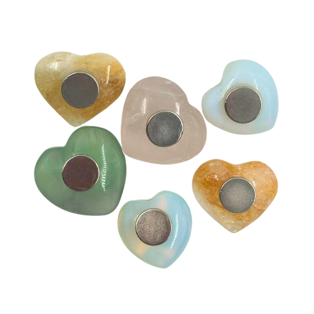 Shaped Crystals - Magnet, Assorted Heart | EarthsElements Wholesale