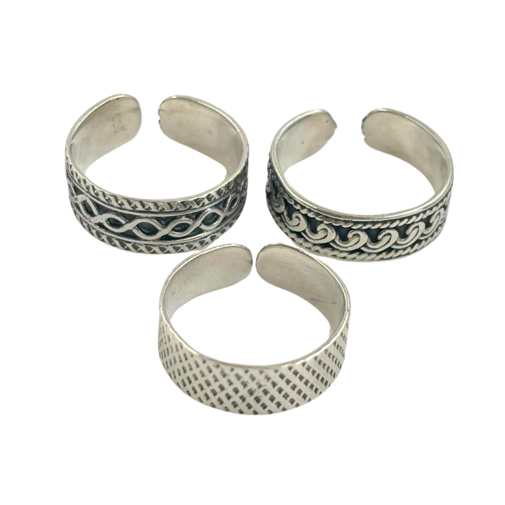 Toe Ring - Balinese Filigree Design, Assorted | EarthsElements Wholesale