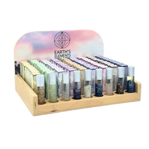 Set of 81 Essential Oil Roll-Ons with Display and Testers