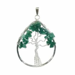 tree of life pendant green aventurine