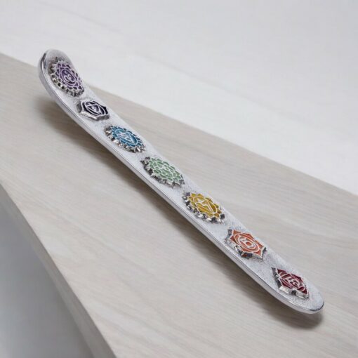 Incense Stick Burner <br> - Seven Chakra Metal, pack of 5 - Image 2