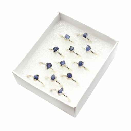 Assorted Shaped Blue Sapphire Raw Rings
