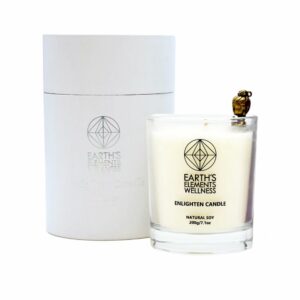 Enlighten Crystal Candle, White Box
