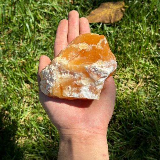 Raw Crystal - Orange Calcite - Large, 1lb - Image 2