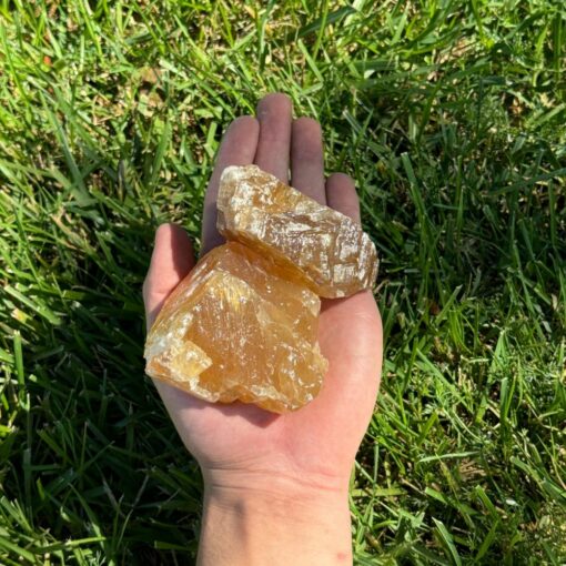 Raw Crystal - Honey Calcite - Large, 1lb - Image 2