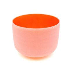 Crystal Singing Bowl – Orange/Sacral, 10″, D-Note