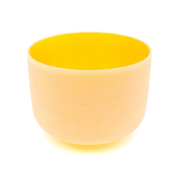 Crystal Singing Bowl – Yellow/Solar Plexus, 10″, E-Note