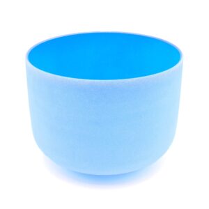 Crystal Singing Bowl – Blue/Throat, 10″, G-Note