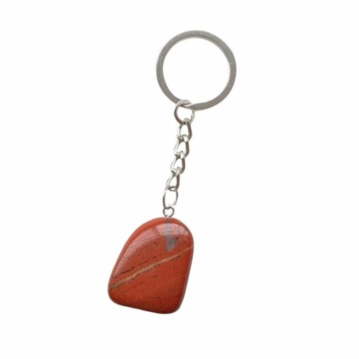 Tumbled Red Jasper Keychain
