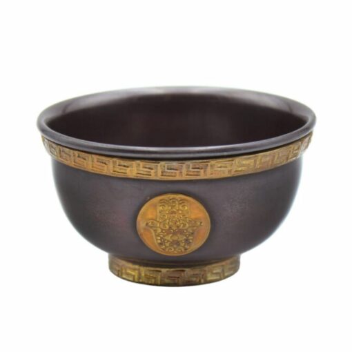 Copper Bowl Hamsa Antique