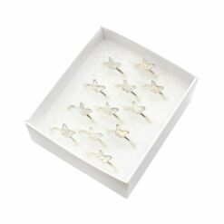 Set of 12/Box Butterfly Moonstone Ring – Sterling Silver