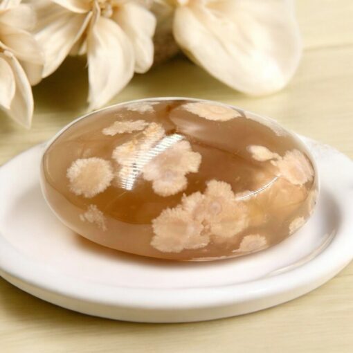 Palm Stone - Flower Agate, 2 lb<br><br><br> - Image 2