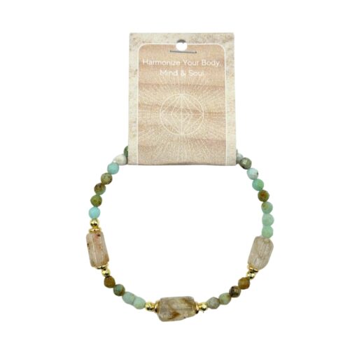 Bracelet - Autumn Hexagon Stone Collection, Assorted - Image 2