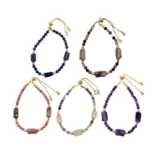 Bracelet - Summer Hexagon Stone Collection, Assorted