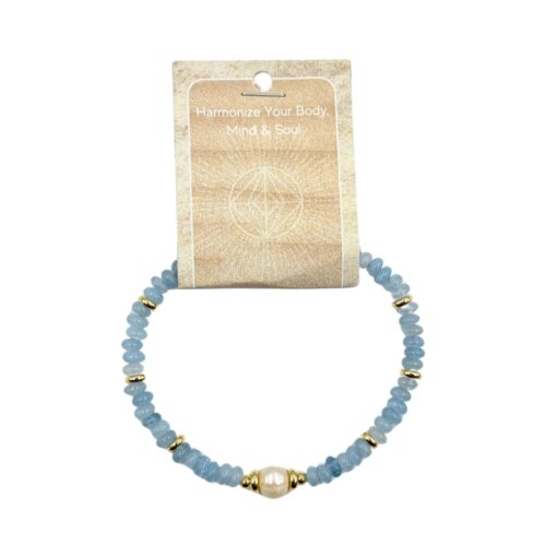 Bracelet - Summer Rondelle Pearl Stone Collection, Assorted - Image 7