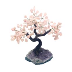 Feng Shui Money Tree - Rose Quartz, Large