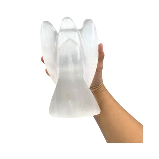 Selenite Angel Lamp