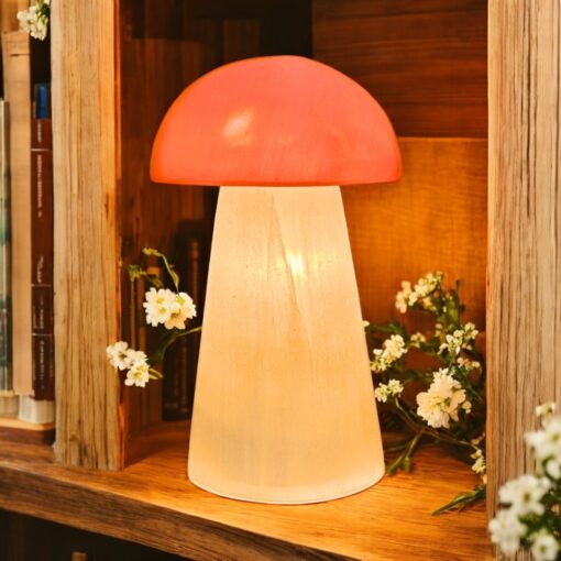 Selenite - Lamp, Mushroom