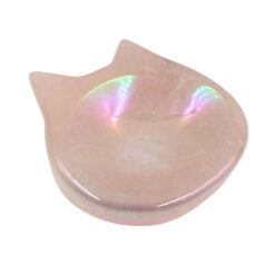 Shaped Crystals - Aura Rose Quartz Dish, Heart