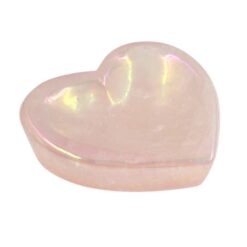 Shaped Crystals - Aura Rose Quartz Dish, Heart