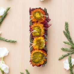 Flower Sage - Orange/Cedar