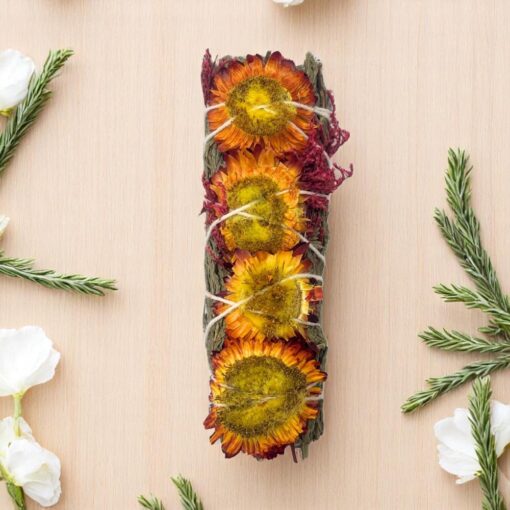 Flower Sage - Orange/Cedar