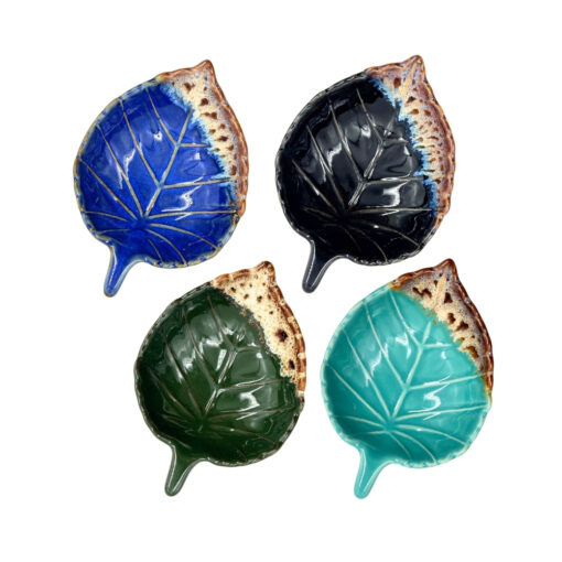 Ceramic Leaf Trinket Dish - Assorted - Image 2