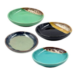 Ceramic Round Trinket Dish - Assorted