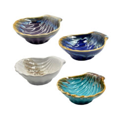 Ceramic Clam Shell Trinket Dish - Assorted