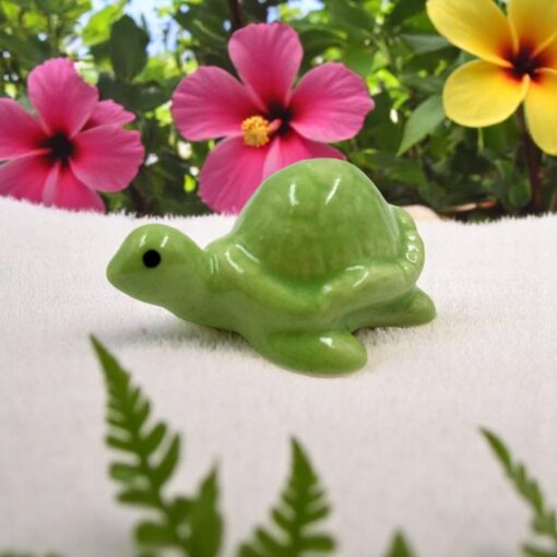 Mini Ceramic Turtle Figurine - Assorted - Image 2